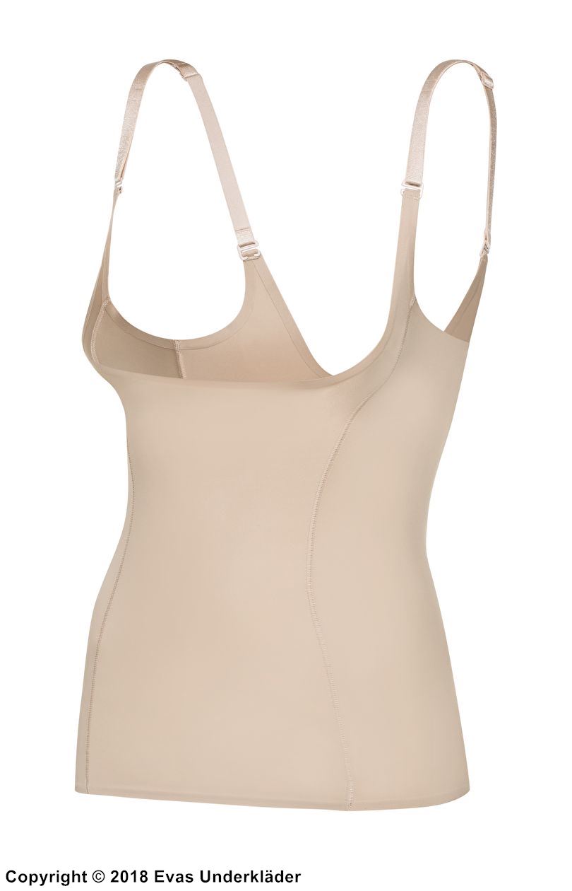 Shapewear-camisole, uten cuper, justering av midje og mage